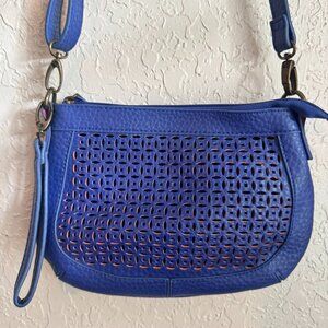 Orange and Blue Crossbody Purse